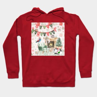 Cozy Christmas with Cats Hoodie